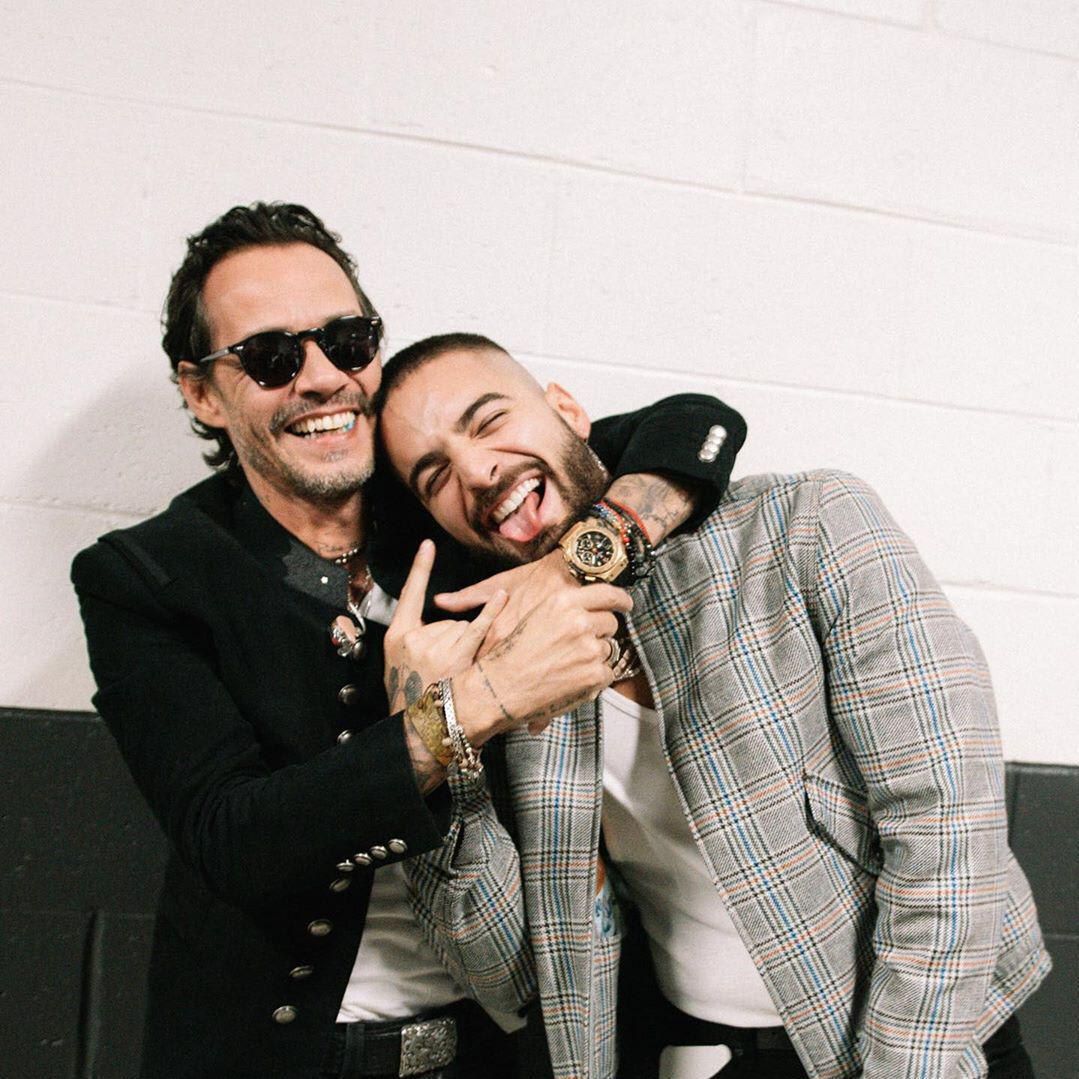 Marc Anthony and Maluma show off their bromance