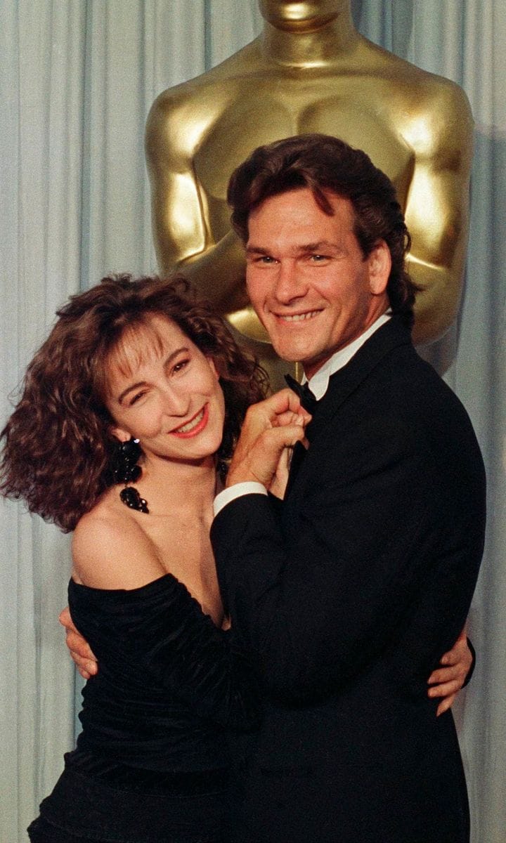 Jennifer Grey and Patrick Swayze at Academy Awards 1988