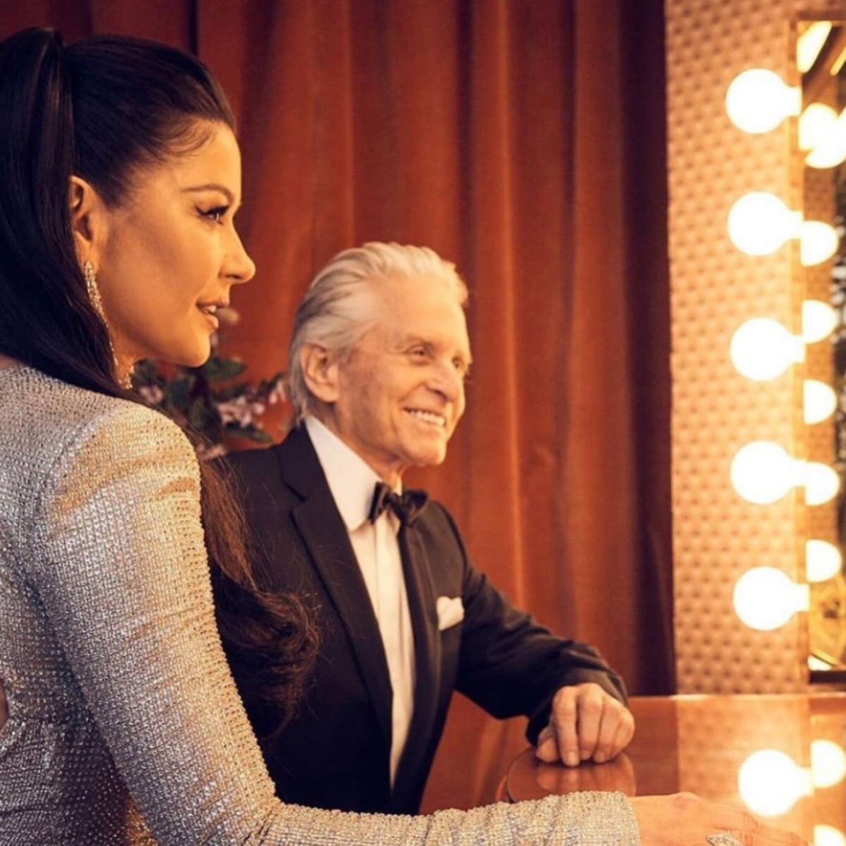 Catherine Zeta Jones and Michael Douglas on Instagram