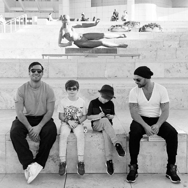Ricky Martin y sus hijos