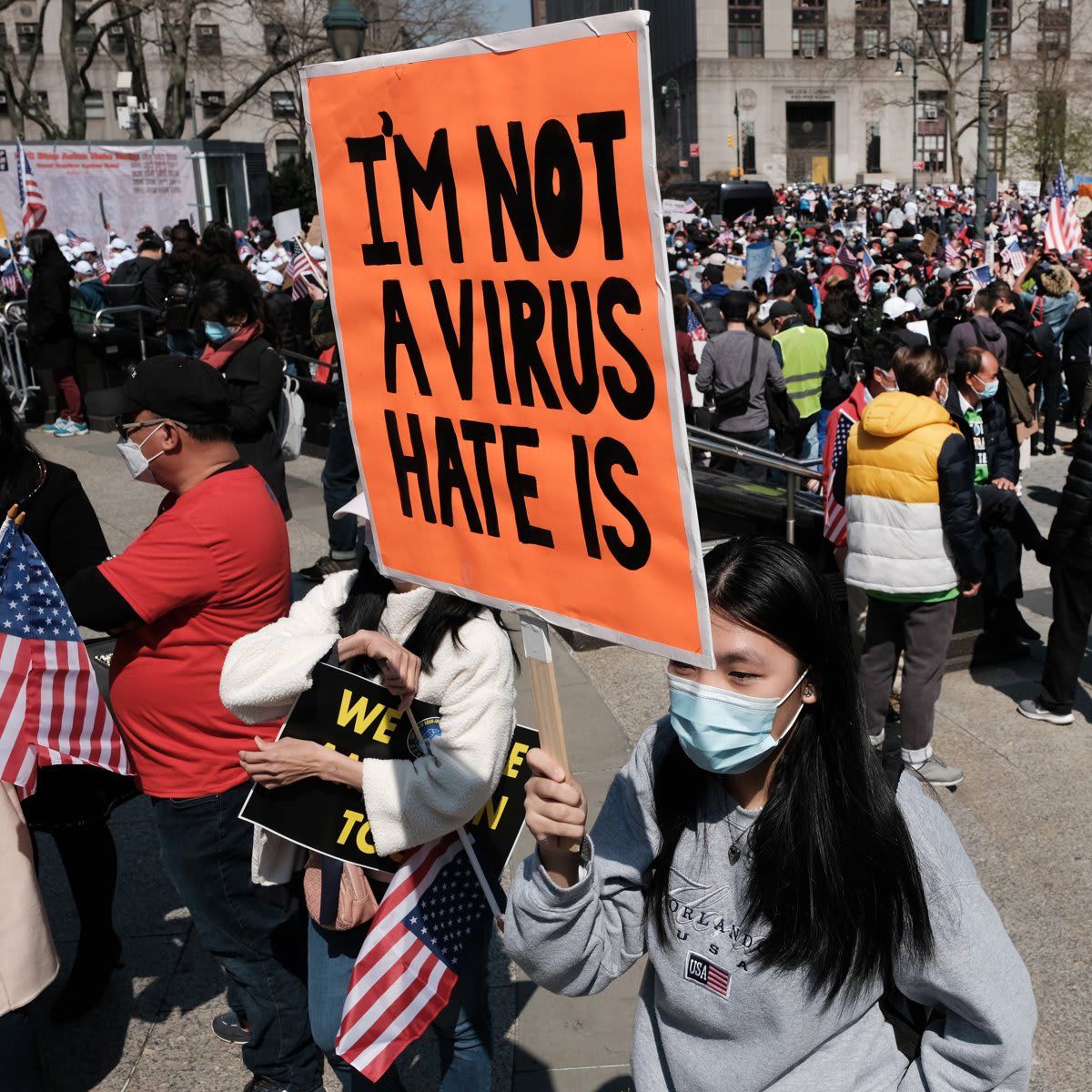 Large Rally To Stop Asian Hate Held In New York City