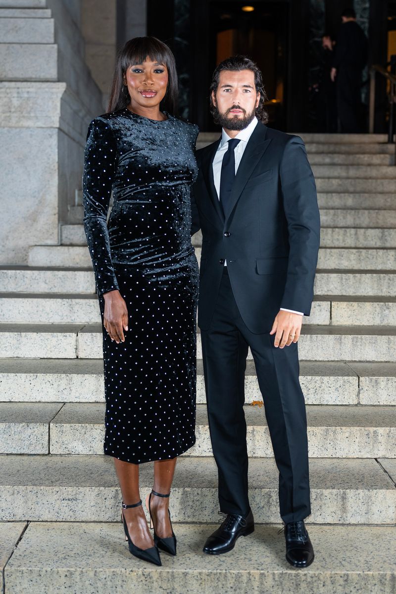 Venus Williams (L) and Andrea Preti.