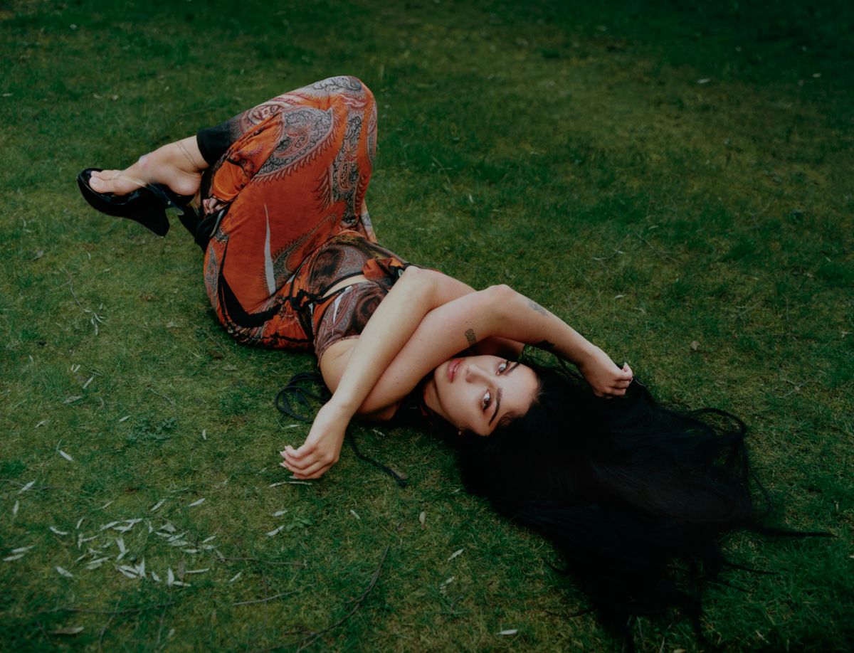 Lourdes Leon wore a printed, body-skimming dress for her latest campaign for Ottolinger’s Spring/Summer 2026 collection, 'Girlfriend.'