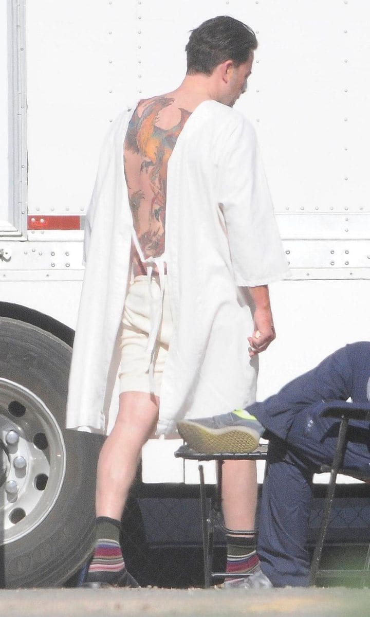 Ben Affleck back tattoo