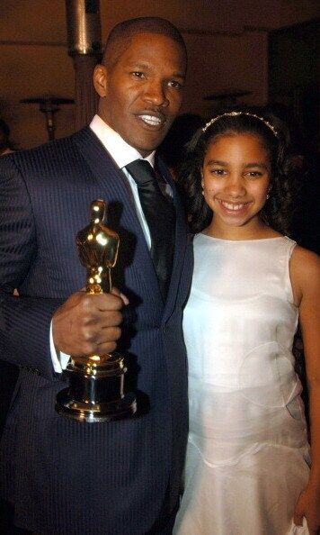 As Dad's Oscar night date when he won the Academy Award for 'Ray' in 2005.
Photo: Getty Images
