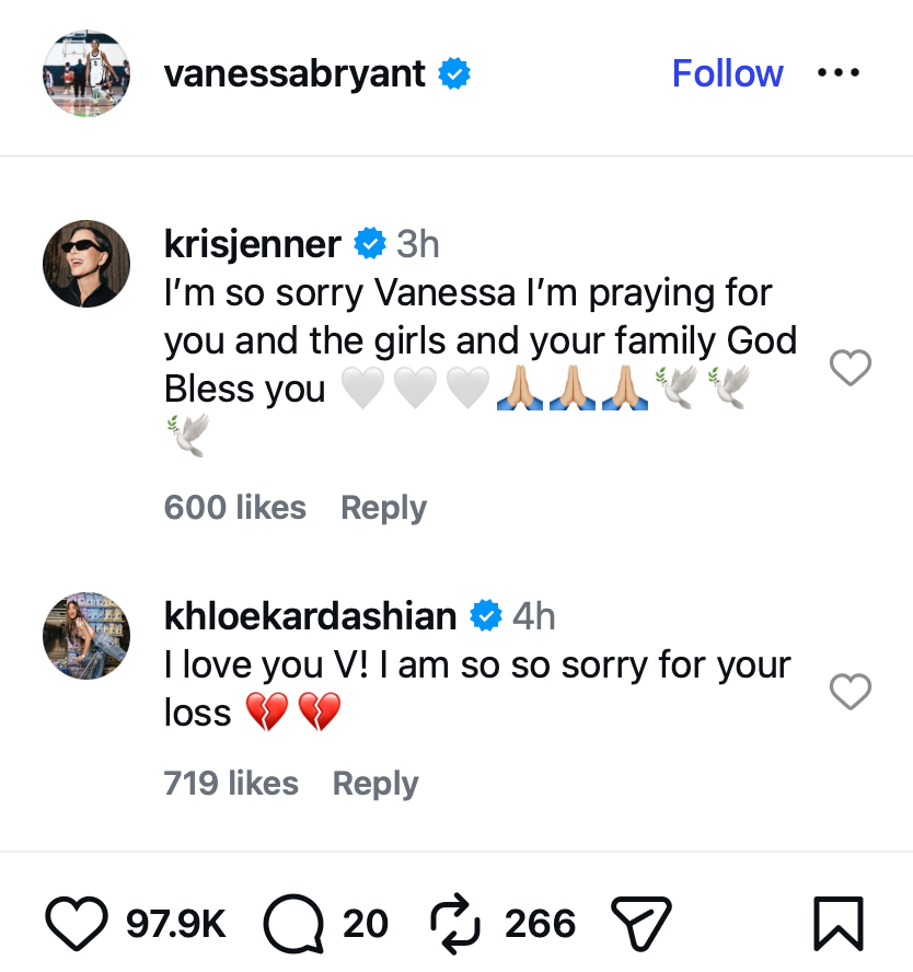 Vanessa Bryant has maintained a longtime friendship with members of the Kardashian-Jenner family, who rallied around her following her heartbreaking family loss.