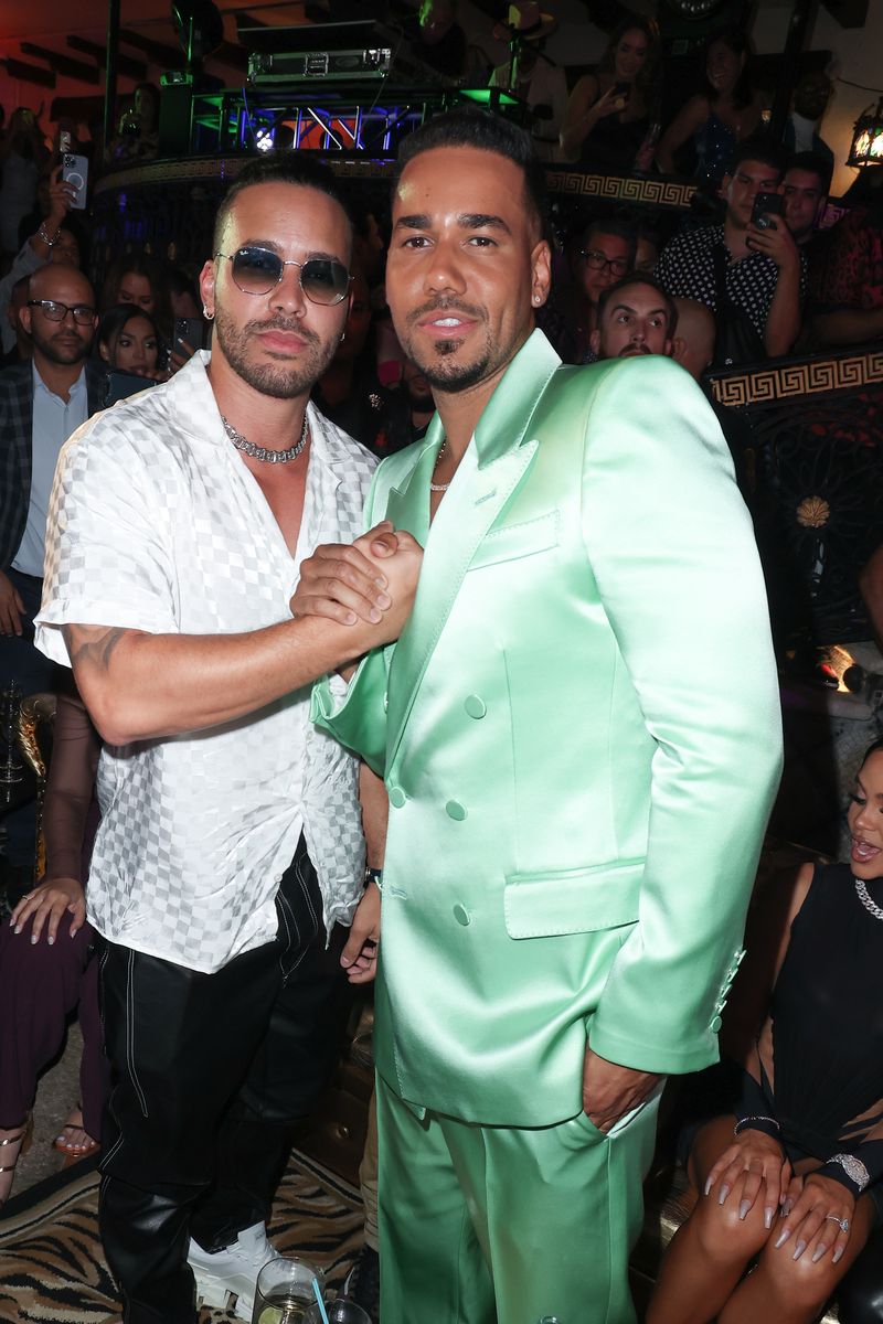 Prince Royce and Romeo Santos.