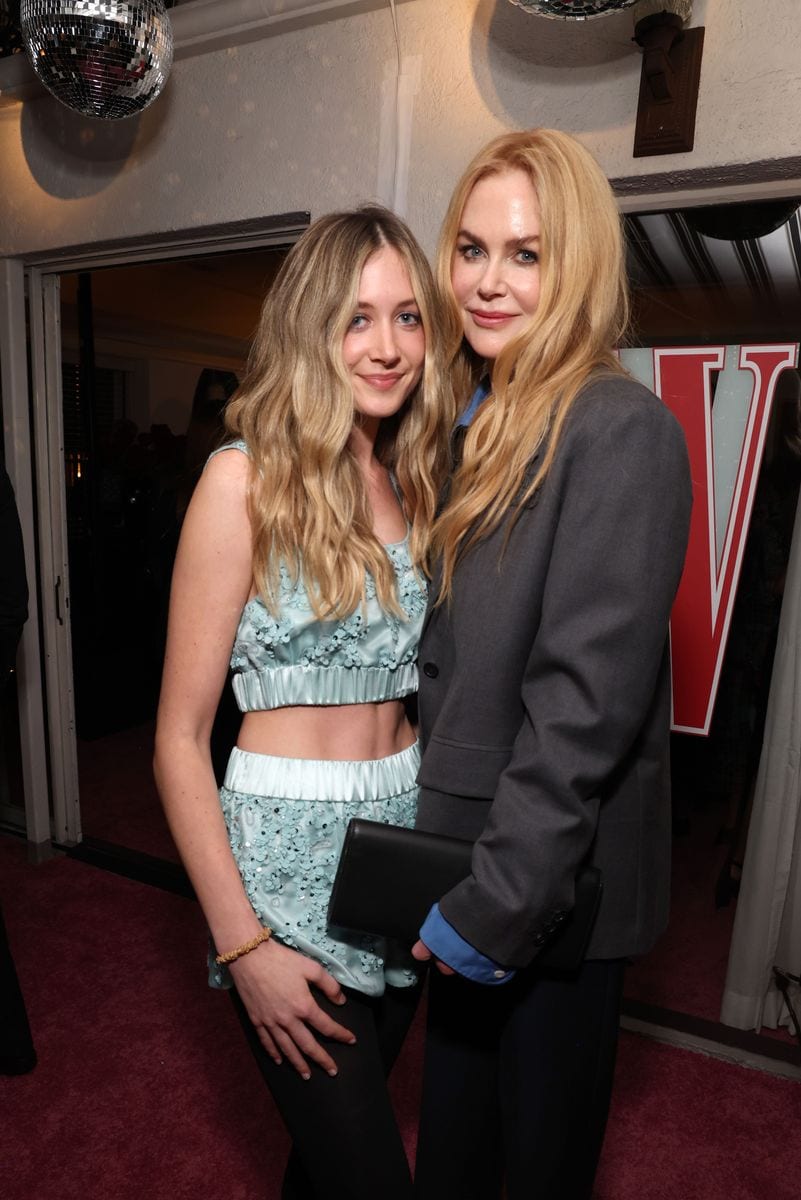 Sunday Rose Kidman Urban and Nicole Kidman attend W Magazine's Annual Best Performances Party at Chateau Marmont on January 04, 2025 in Los Angeles