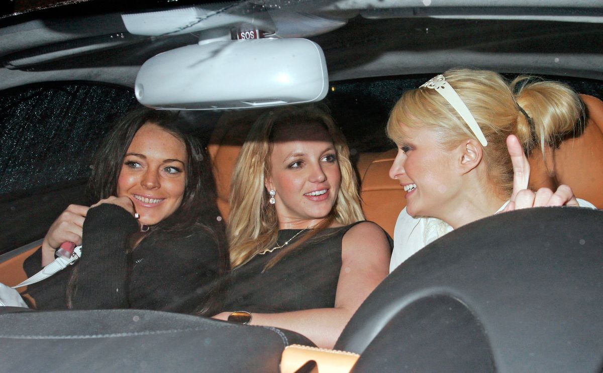 Lindsay Lohan, Britney Spears, and Paris Hilton are seen in Los Angeles, California, on November 26, 2006.  (Photo by Bauer-Griffin/GC Images)
