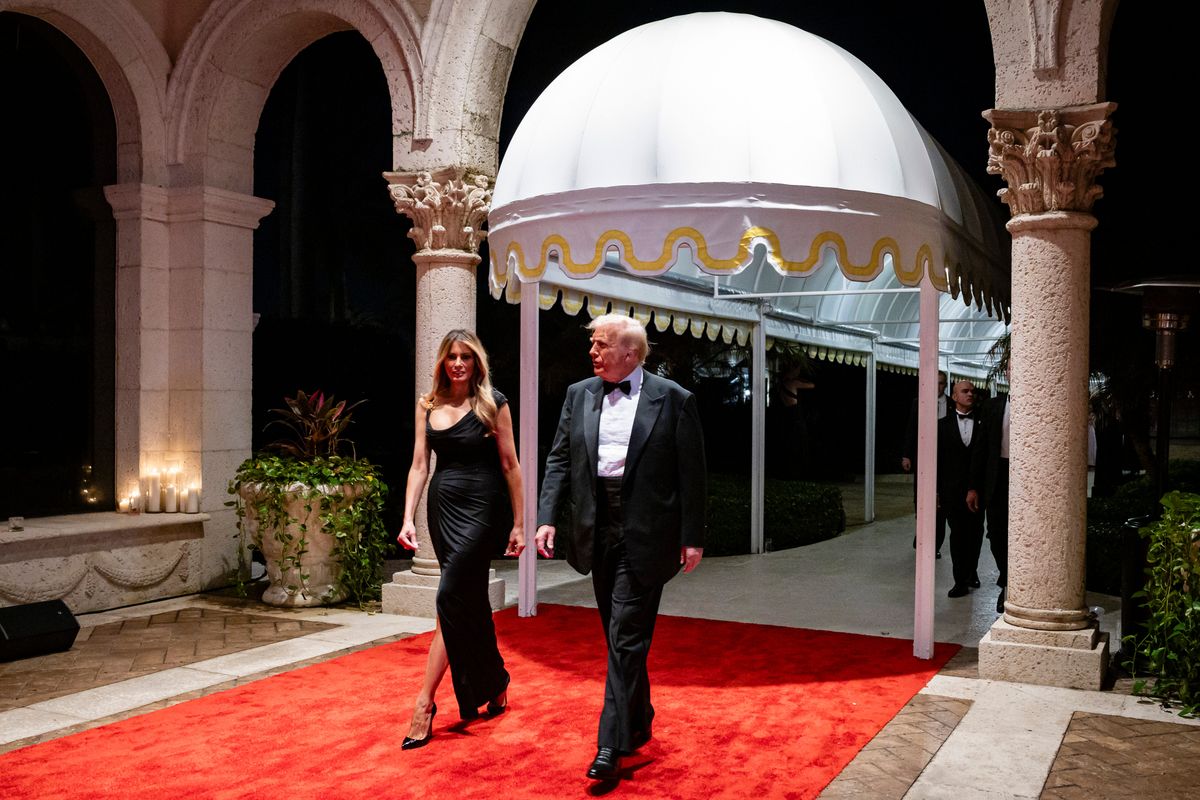 Melania Trump’s New Year’s Eve Look at Mar-a-Lago