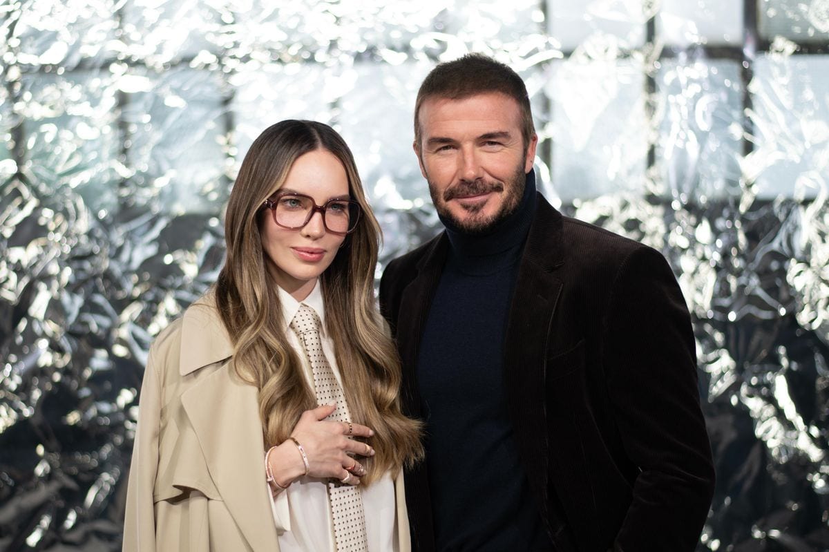 Belinda and David Beckham's stylish encounter at Milan Fashion Week: 'He’s one of my idols'