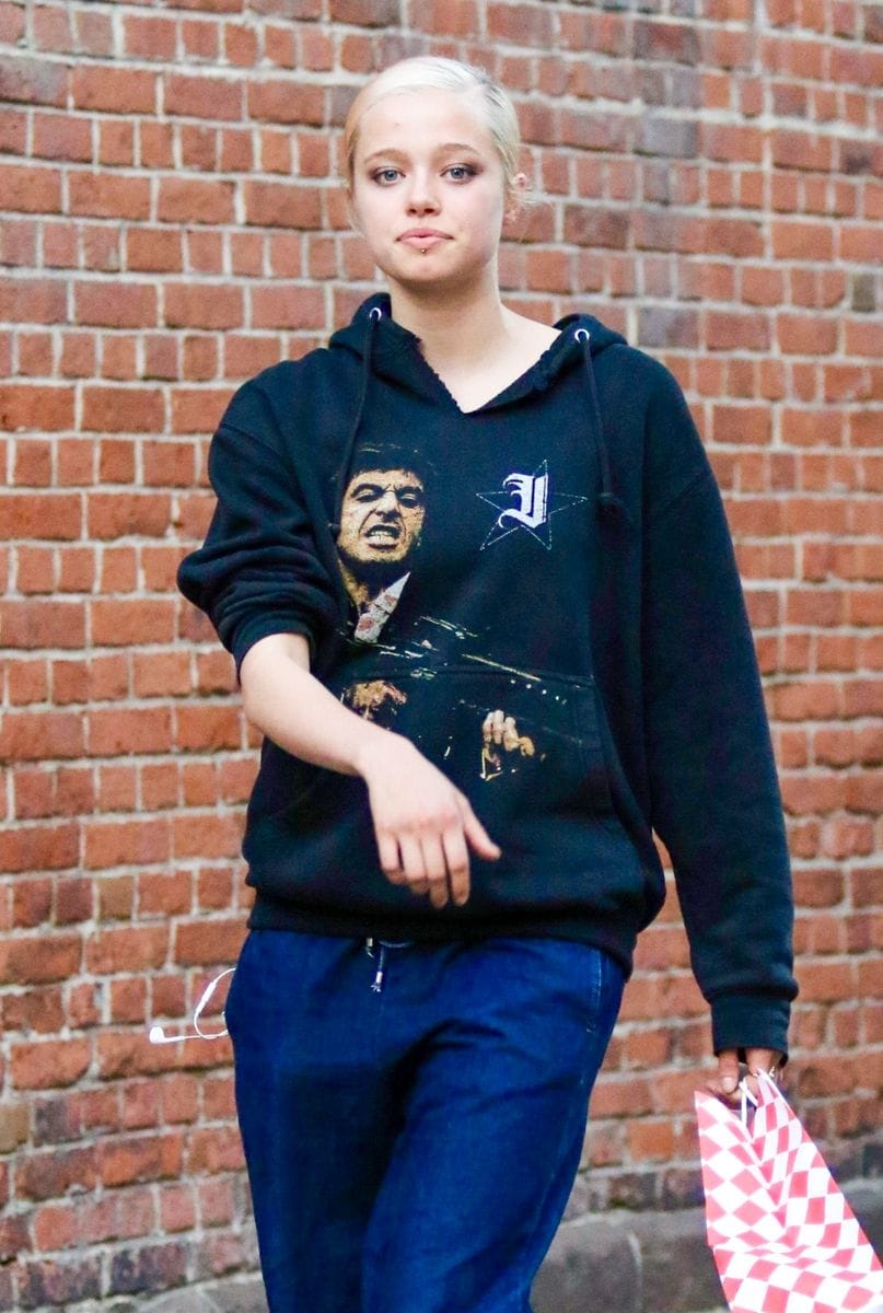 While Shiloh is naturally blonde, her new tone adds an edgy, punk-inspired twist.