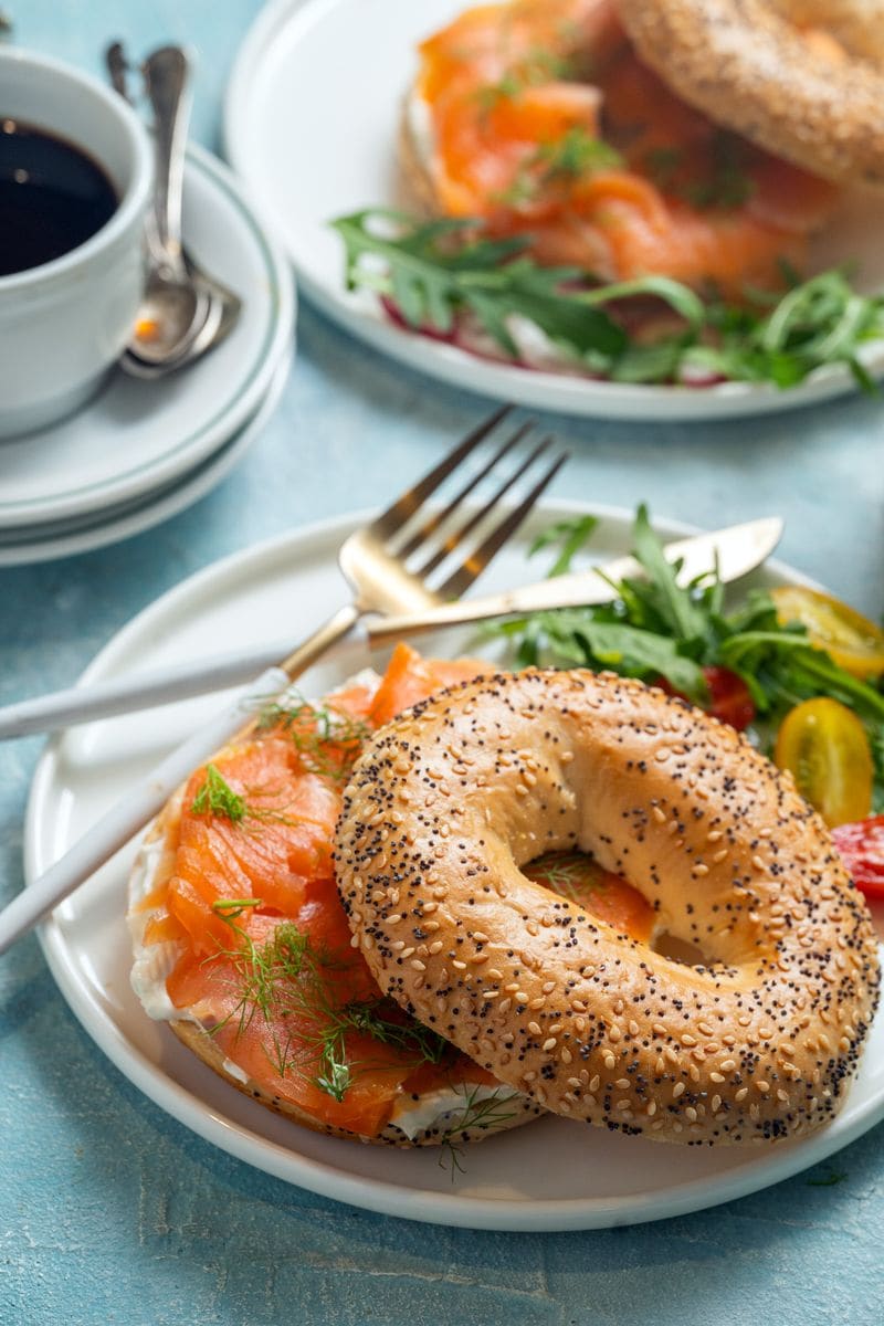 Try to look for local bakeries that boil their bagels before baking.