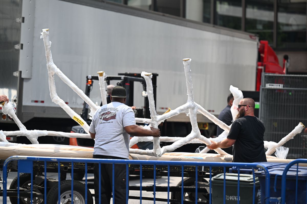 Alleged Taylor Swift wedding preparations at Madison Square Garden on 01 Jul 2026