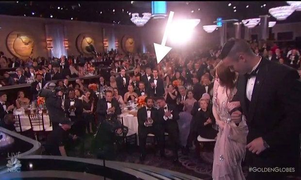 Andrew showed his support for Emma by giving the actress a standing ovation at the Golden Globes.
Photo: Twitter/@itslaurenyap