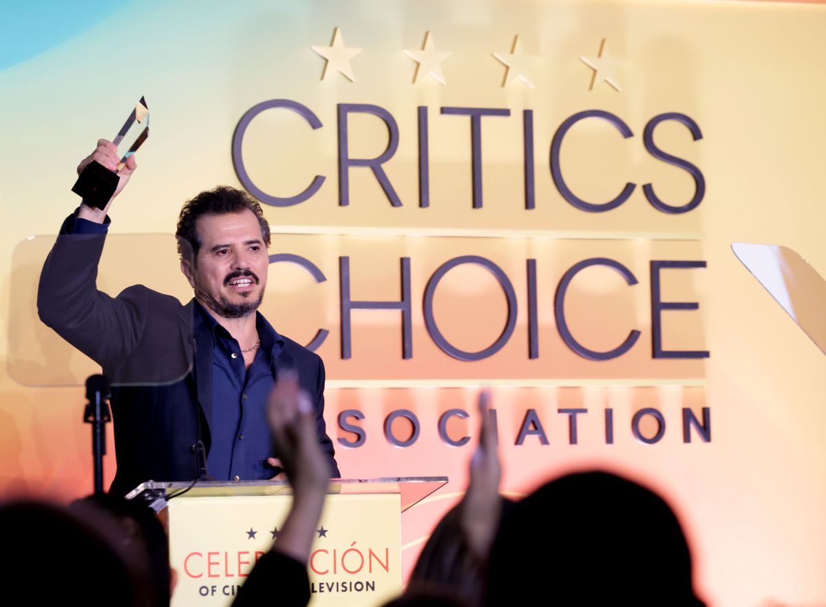 John Leguizamo accepts the Career Achievement Award for "The Odyssey"