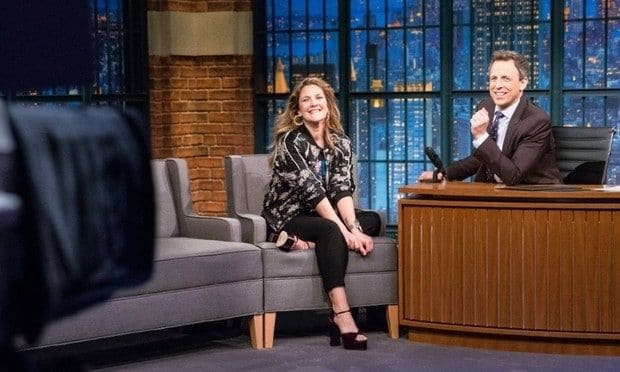 Drew Barrymore discussed her daughter's hilarious Disney "meltdown" while on <i>Late Night with Seth Meyers</i>.
Photo by: Lloyd Bishop/NBC