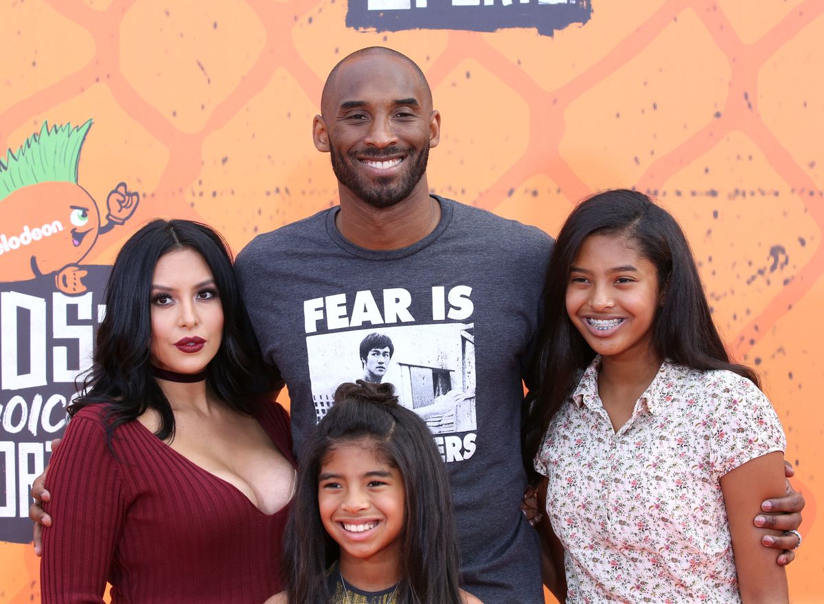 Kobe Bryant, Vanessa Bryant, Gianna Bryant, and Natalia Bryant
