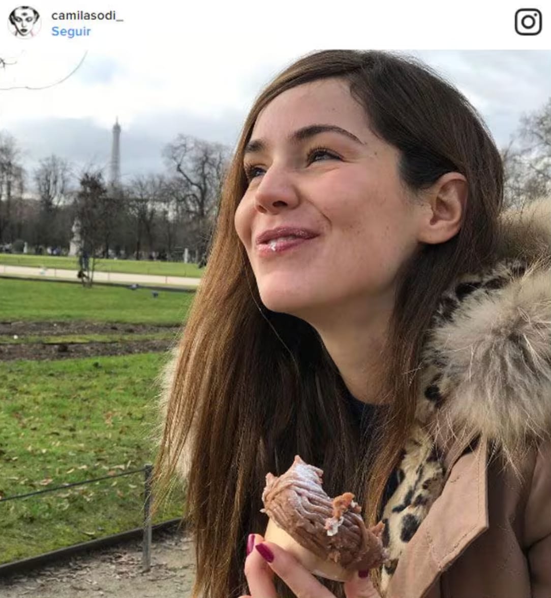 Camila Sodi during her trip to Paris with Javier 'Chicharito' Hernández
