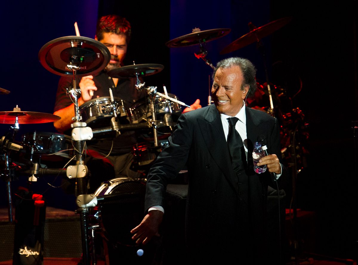 Julio Iglesias performs in concert 