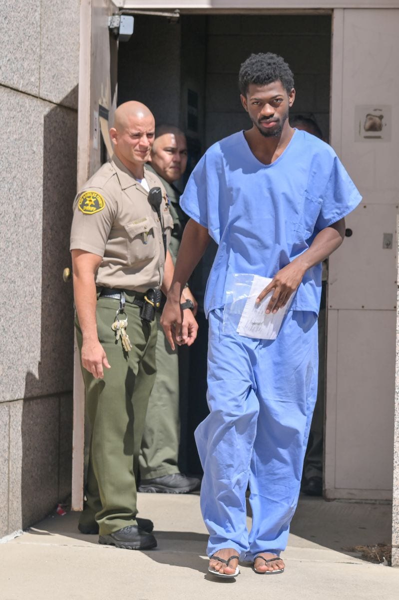  Lil Nas X is seen leaving Van Nuys Jail on August 25, 2025 in Van Nuys, California. 
