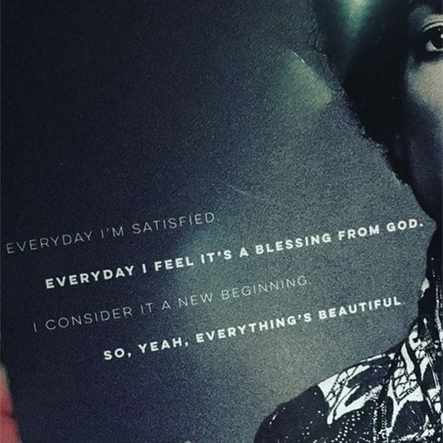 Gwen Stefani posted a snap of what appears to be the memorial's program.
<br>
Photo: Isntagram.com/gwenstefani