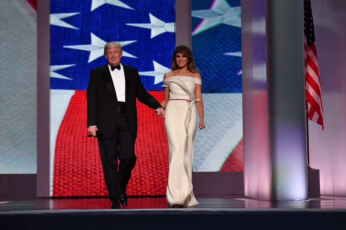 What Melania Trump wore to Donald Trump's first inauguration What Melania Trump wore to Donald Trump's first inauguration
