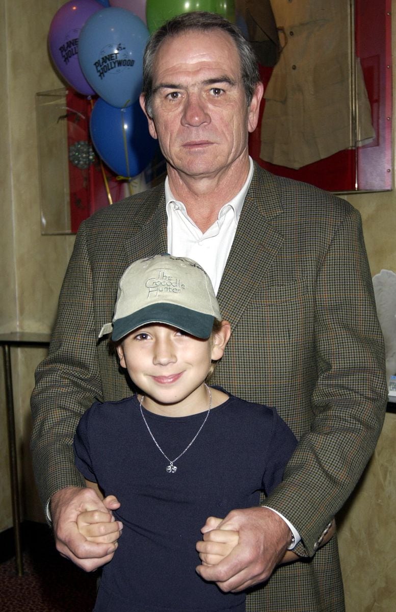 American actor Tommy Lee Jones and his daughter Victoria 