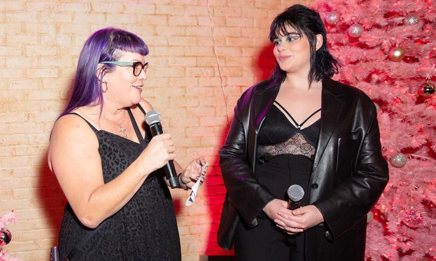 Barbie Ferreira with TORRID CEO Liz Munoz