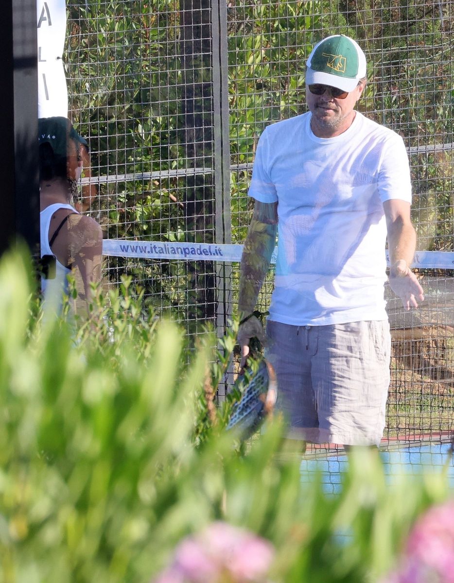 Hollywood icon Leonardo DiCaprio enjoyed a padel match with his girlfriend Vittoria Ceretti during their luxurious getaway in Sardinia. The 50-year-old actor showed his competitive side as he and Vittoria, 27, played against a group of friends.