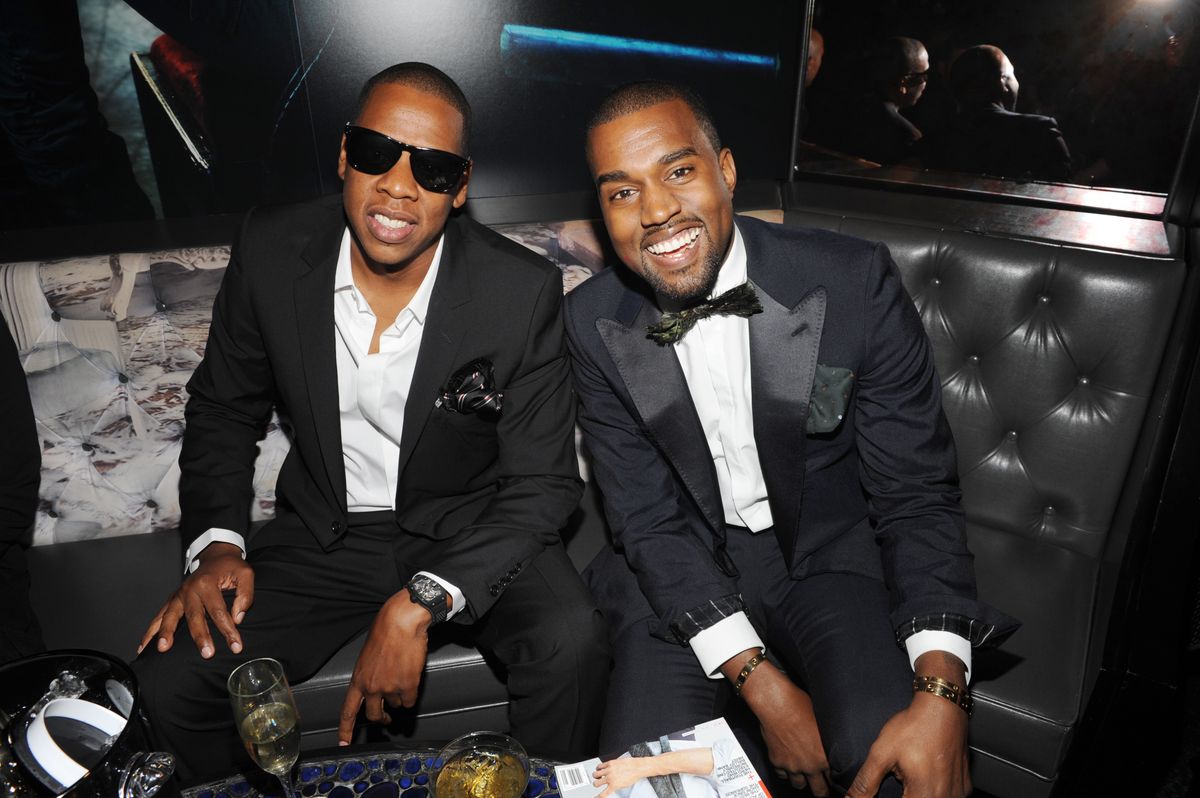 Jay-Z, Kanye West (Photo by Fairchild Archive/Penske Media via Getty Images)