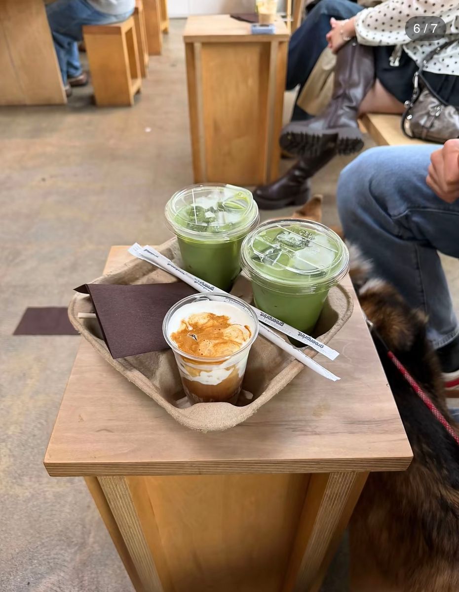 Iced matcha and a café stop feature among the everyday moments in Alexandra’s photo diary.