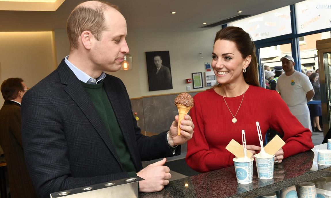 The royal couple enjoyed ice cream at Joe's Ice Cream Parlour