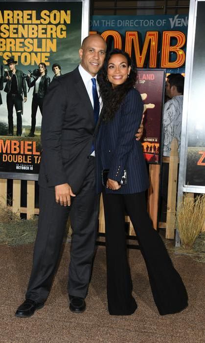 Rosario Dawson and Cory Booker