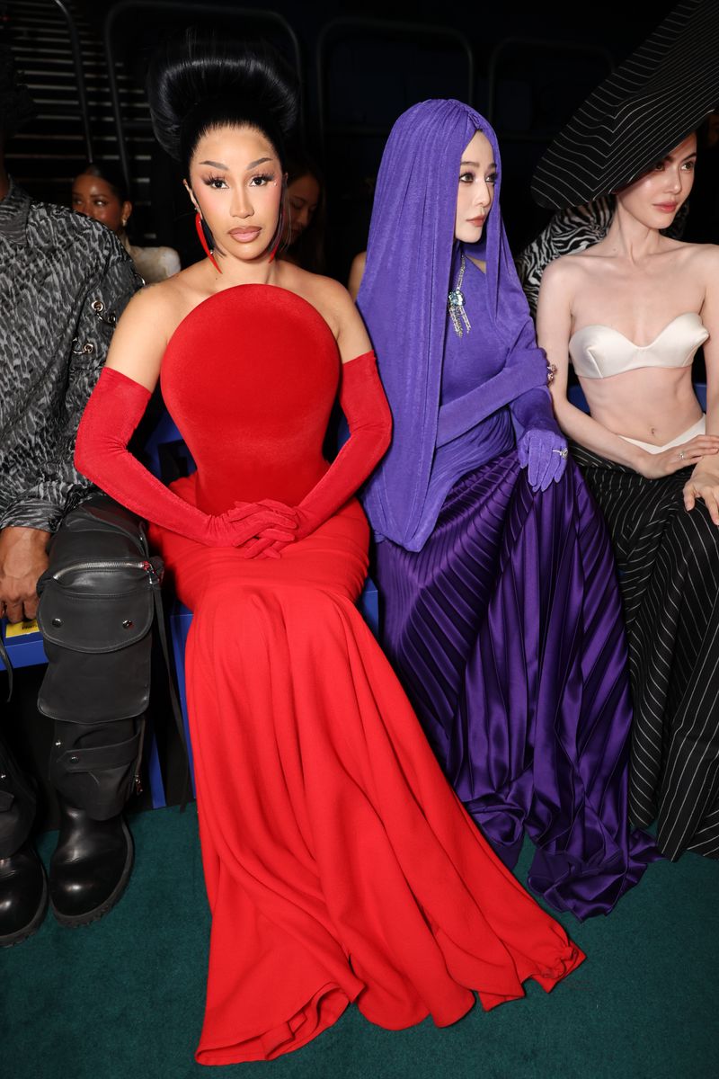 Cardi B attends the Robert Wun Haute Couture Fall/Winter 2026/2027 show as part of Paris Fashion Week on July 08, 2026 in Paris, France.