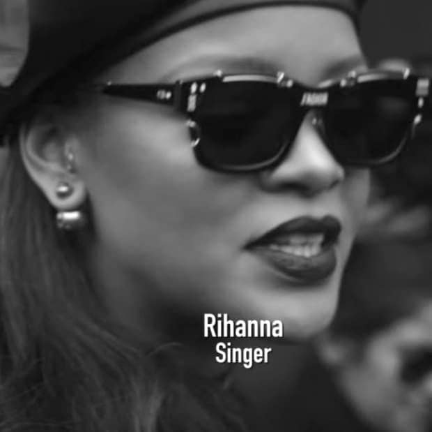 Rihanna: "You have to give love to get love."
Photo: Youtube/ Christian Dior