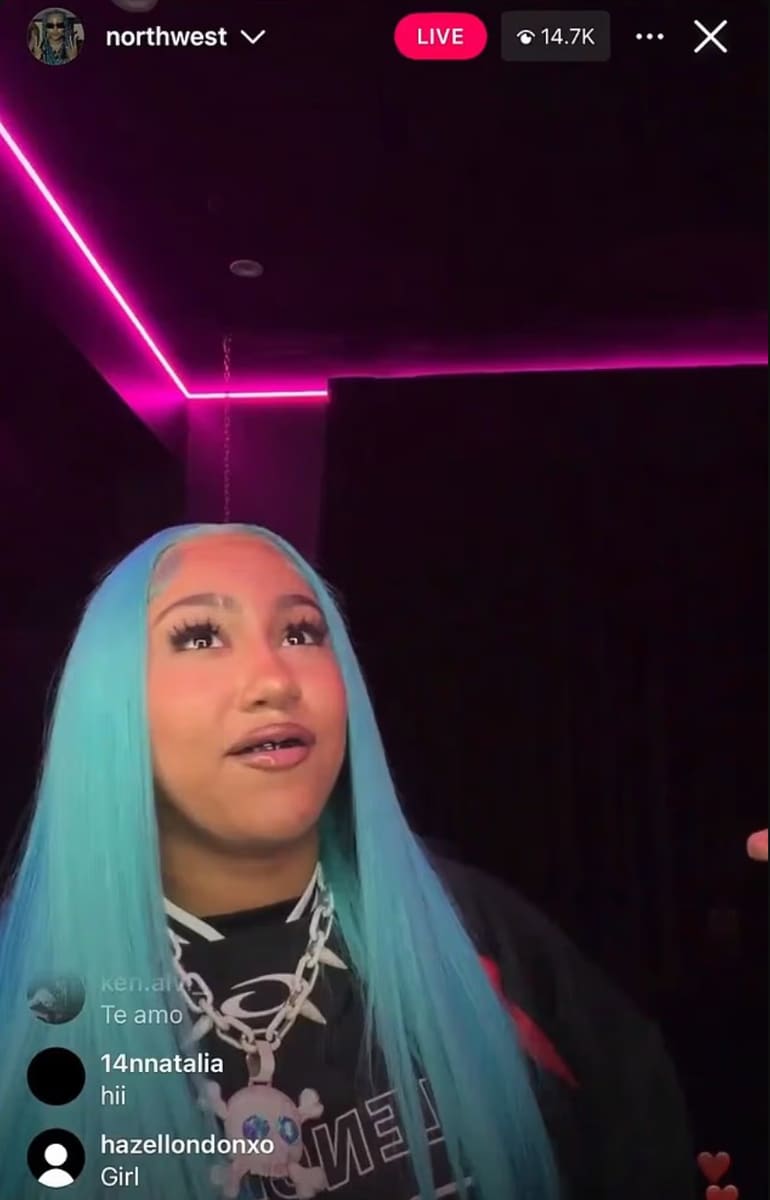 Kim Kardashian is stunned as North West asks followers for money on social media