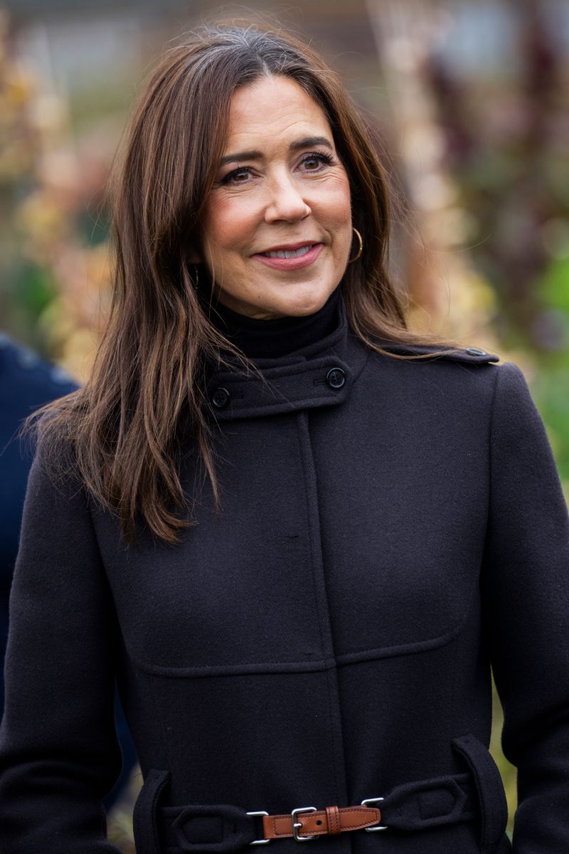 Queen Mary makes a statement in leather with her effortlessly chic autumn ensemble