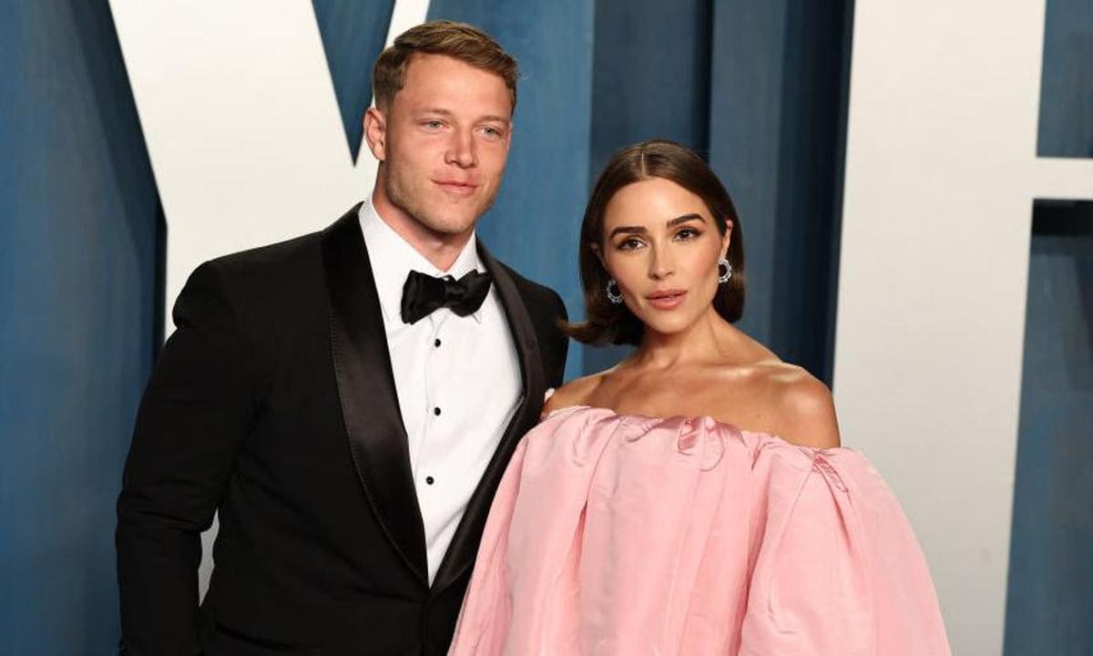 Christian McCaffrey and Olivia Culpo