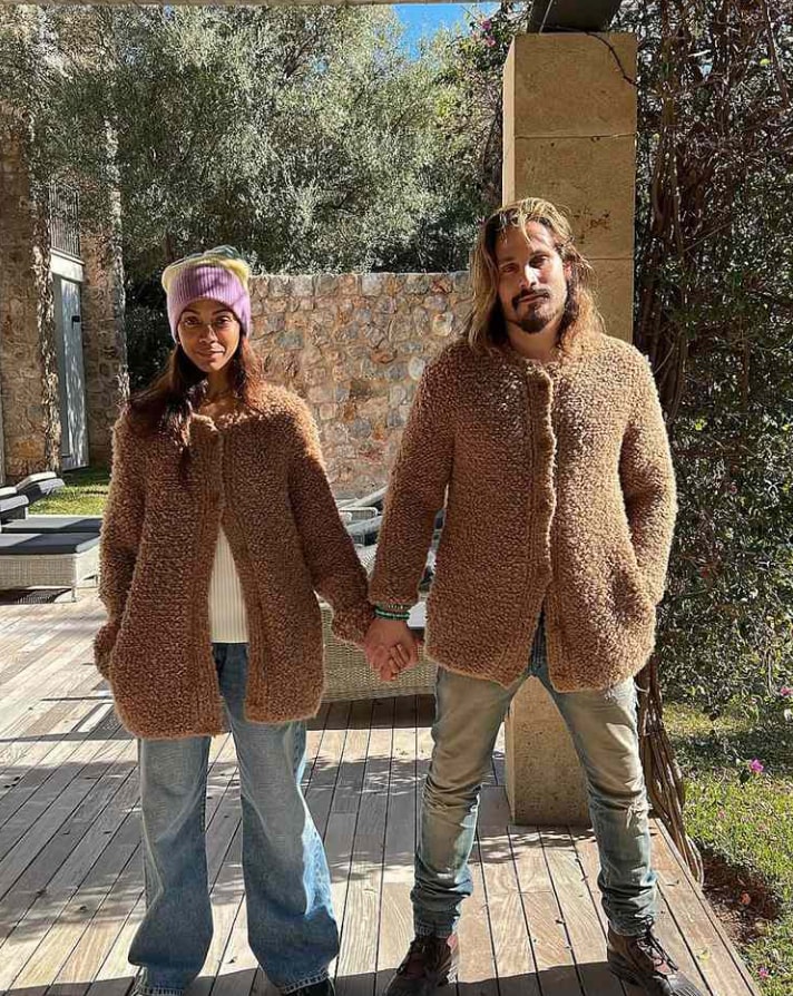 Zoe Saldaña shared a glimpse of her latest family moment in France