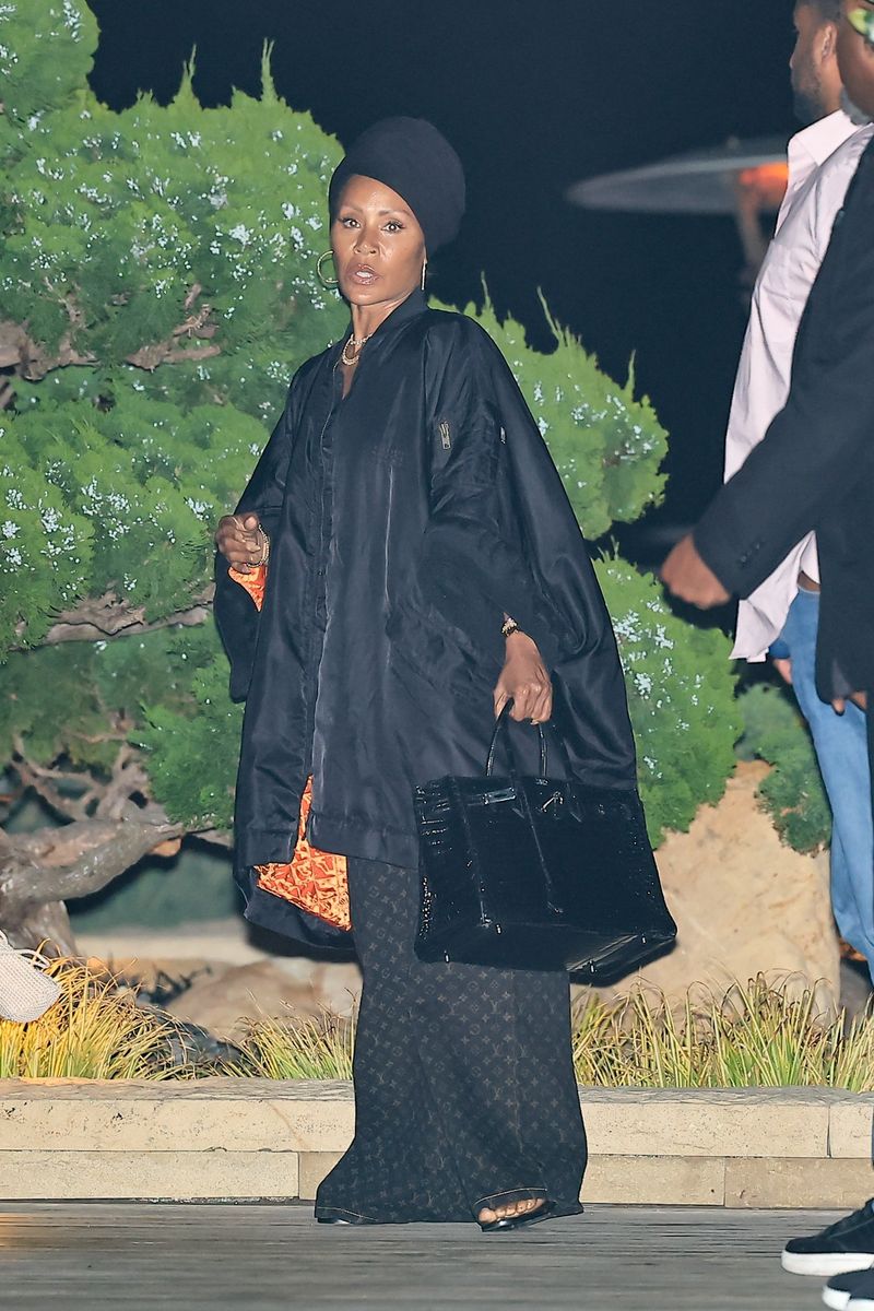 She wore a Louis Vuitton skirt