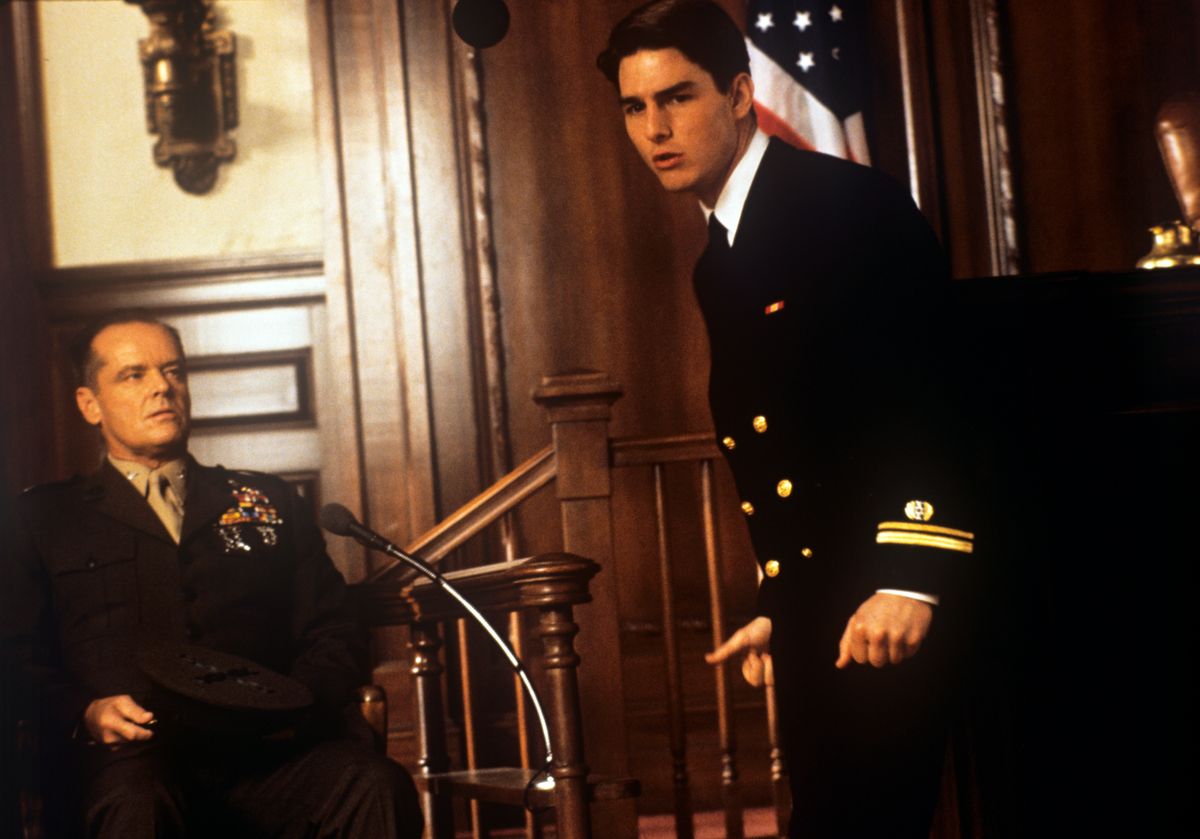 Tom Cruise and Jack Nicholson shared one of Hollywood's most memorable courtroom confrontations in the 1992 film A Few Good Men.