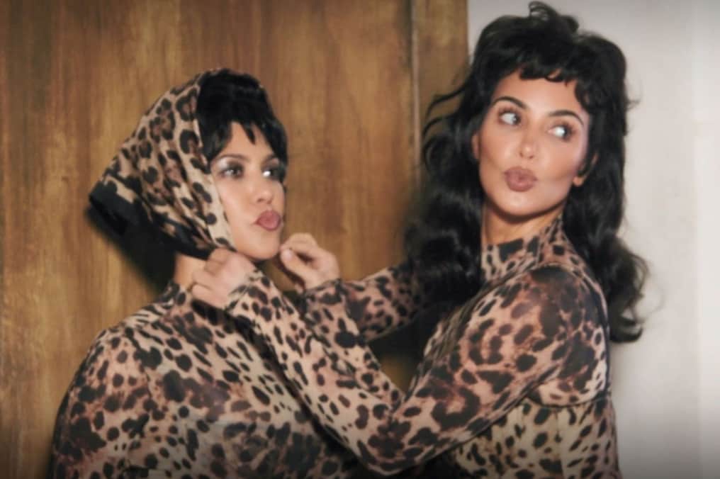 Kim and Kourtney Kardashian look like twins in leopard-print looks
