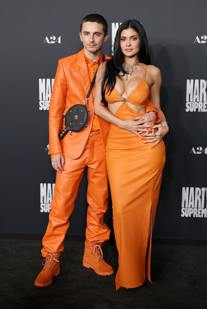 Kylie Jenner and Timothée Chalamet arrived at the Los Angeles premiere of 'Marty Supreme' on Monday, December 8.