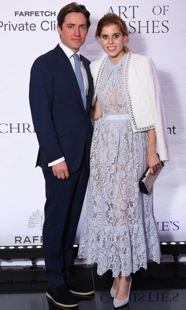 Princess Beatrice and Edoardo Mapelli Mozzi attended the Art of Wishes Gala in London on Oct. 9
