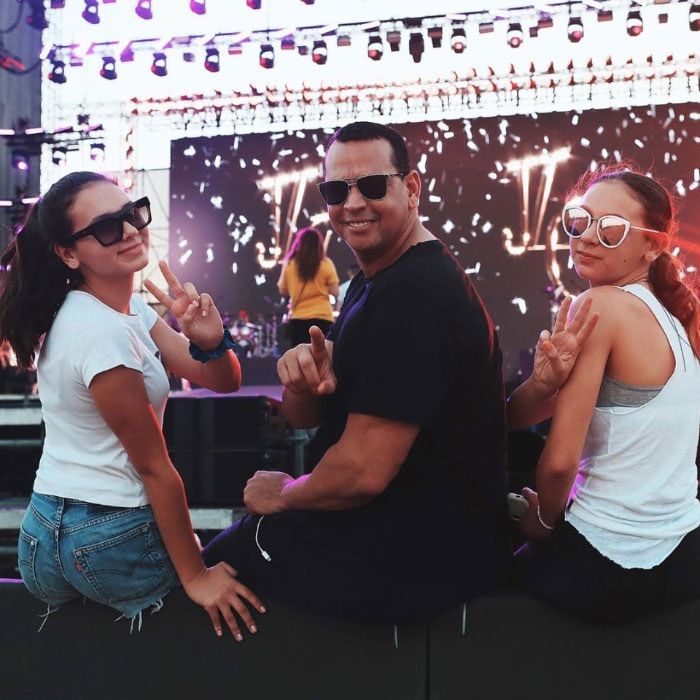 Alex Rodriguez daughters 