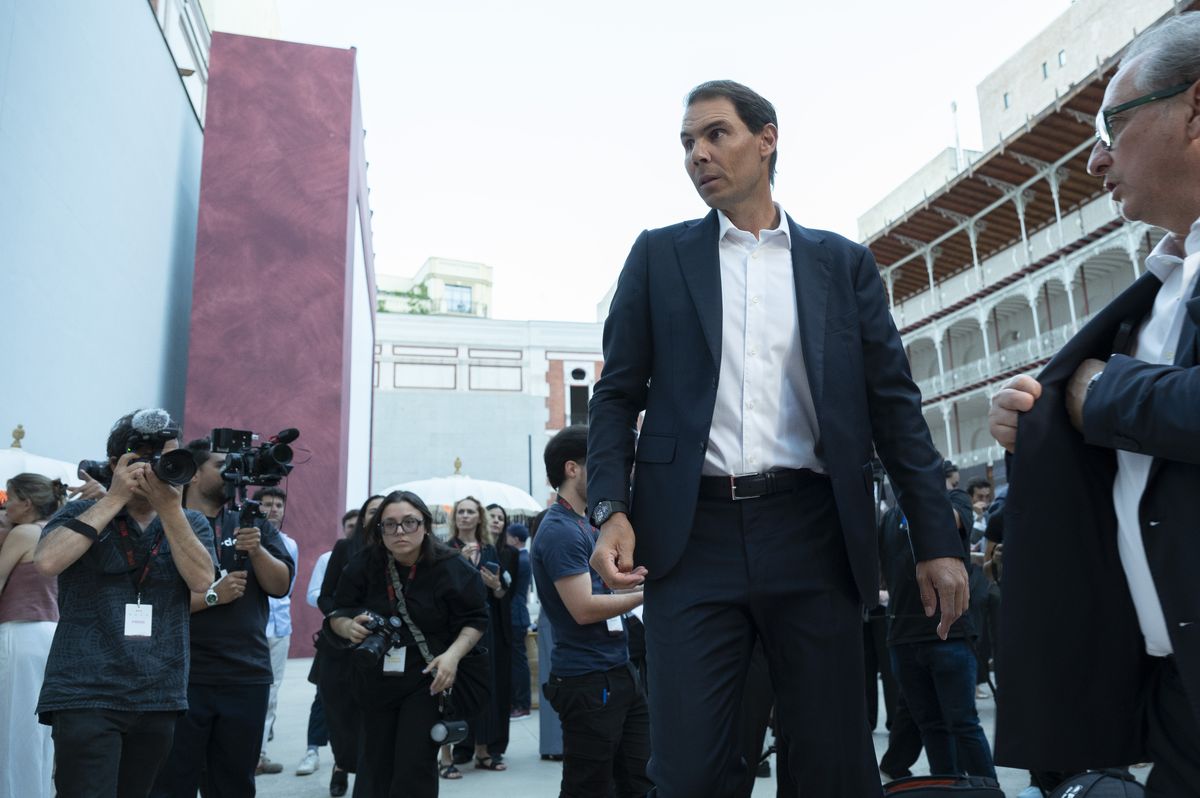 Rafa Nadal is inseparable from his wife, Mery Perelló and son Rafa Jr. at his documentary premiere