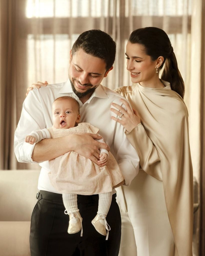 Prince Hussein of Jordan's sweet birthday message to his daughter Iman, who turns one today