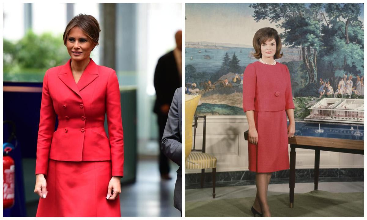  Trump’s looks have also been inspired by Jacky Kennedy. 