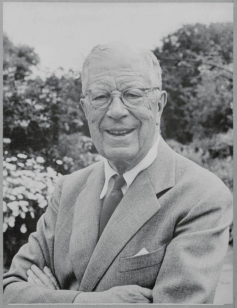 Sweden's Leader. Halsingbourg, Sweden: Sweden's King Gustav Adolf VI relaxes at Sofiero, his summer outside the city of Halsingbourg in southern Sweden. The king celebrates his 85th birthday November 11th.